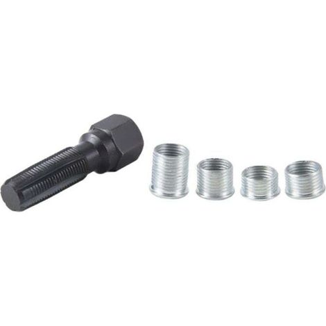 Kit de Réparation Filetage Bougie Allumage Taraud M14x1.25 Alésoir Réusinage 14mm (1/4)