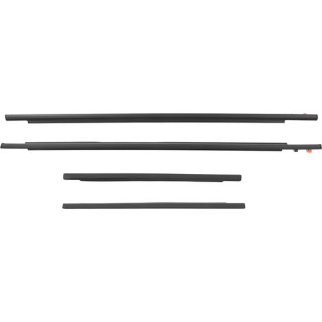 Joint d'étanchéité de porte avant et arrière (4 pièces) 68163‑35041, moulure de joint de vitre de porte pour FJ Cruiser 2007 à 2014 (1/5)