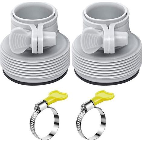 B-Type 3.8cm Pool Vacuum Hose Adapters - Skimmer Conversion Kit and Cover. (1/4)