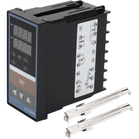 BERM Digitalthermometer mit Digitalanzeige, Sonde REX-C400FK02-V, hohe Präzision für die Temperaturkontrolle (1/4)