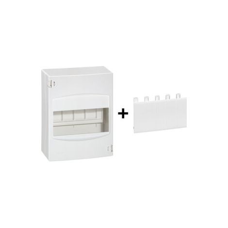 Legrand - Coffret Cache Bornes 6 Modules + Obturateur - Ru00e9f. : 001306+001660 (1/4)