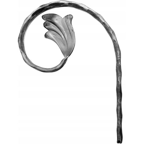 Elemento a spirale martellato, elementi forgiati 10.252 12X6 H200XL130