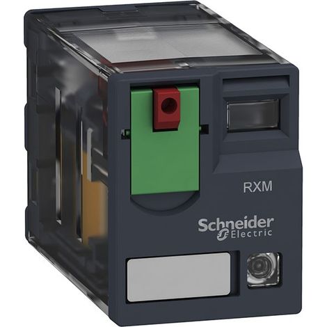 Relé de miniatura enchufable 12A 2NANC Led 120VCA RXM2AB2F7 de Schneider