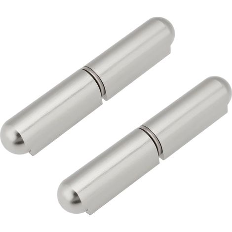 2 paires de charnières à souder de 80 mm, bande à souder, bande à souder en 2 parties en acier inoxydable, rouleaux de bande de portail, axe de charnière mâle à femelle (1/5)