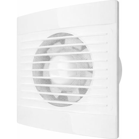 Extracteur d’air 100 mm EXT-001 15W Ultra silencieux (36 dB) Débit 180 m³/h Extra plat Clapet anti-retour