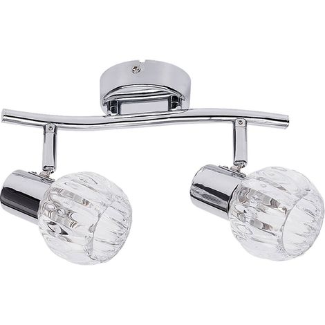 Macchiare sistema ferroviario luce Lauren vetro metallo cromato L: 16cm B: 25.5 cm H: 8cm (1/4)