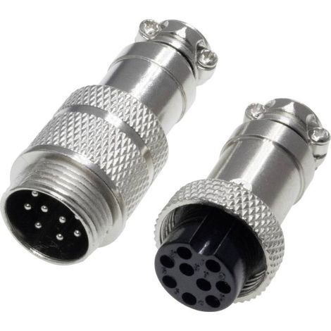 Pollin 453567 Connecteur rond mâle, Femelle Nombre total de pôles: 9 1 set D733632 (1/4)