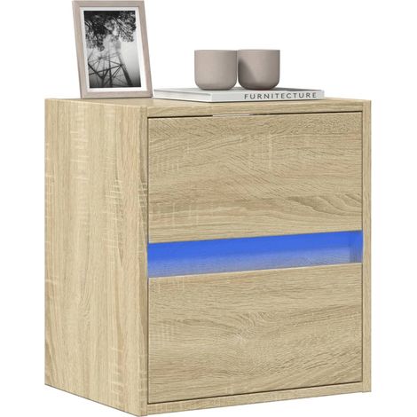 TV-Wandschrank mit LED-Beleuchtung Sonoma 41x31x45 cm
