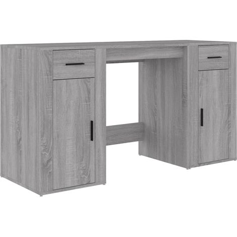 Maison Exclusive - Schreibtisch mit Stauraum Grau Sonoma Holzwerk
