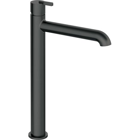 Waschbeckenarmatur für Aufsatzbecken, 34,4cm hoch, schwarz, SILIA-30 (1/3)