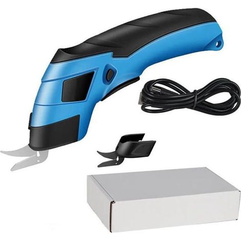 Découpeuse électrique sans fil puissante de tailleur Machine de découpe de tissu portative bleue (1/5)