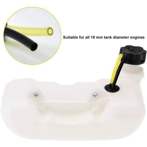 Tuyaux d'essence durite avec filtre et ampoules d'apprêt carburant, longueur 27.5 cm, pour débroussailleuse, tondeuse et souffleur, lot de pièces compatibles (1/4)