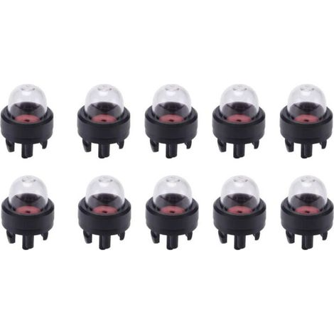 10 Pièces Ampoule Amorçage D'essence, Ampoule de Carburant Pompe, Bulle D'huile de Carburateur, pour Stihl/Weed Eater/McCulloch/Ryobi Echo (1/4)