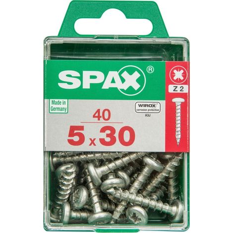 Spax Universalschrauben 5.0 x 30 mm TX 20 - 40 Stk. Holzschrauben (1/3)