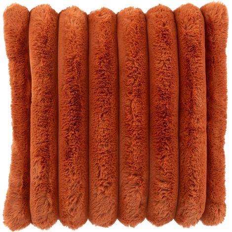 Coussin Déco "Corduroy" 45x45cm Rouille Clair (1/2)