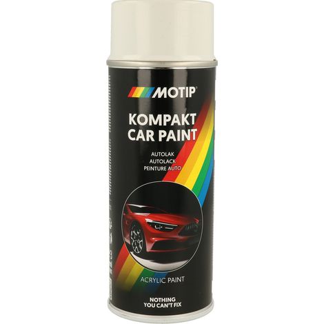 PEINTURE ACRYLIQUE KOMPAKT 45295 BLANC GRIS BRILLANT 400ML MOTIP