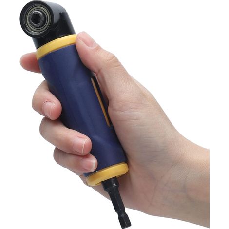 Winkelbohradapter, 1/4 Zoll 90° magnetischer Winkelbithalter, Winkelbohradapter, Bitadapter für Bohrungen in engen Bereichen (1/5)
