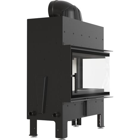 Kamineinsatz KRATKI FLOKI L Rechts 12kW KOMPLETTSET zum EINBAU Ø 200 (1/5)