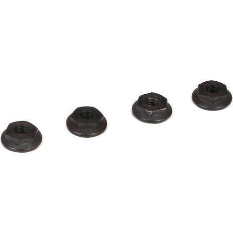 4mm low profile serrated nuts (4)