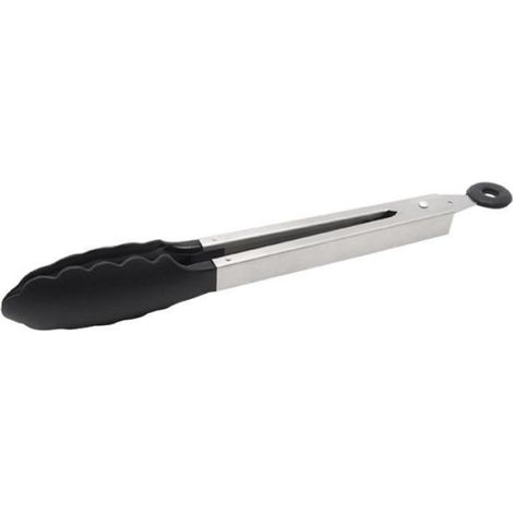 Pince De Barbecue - Acier Inoxydable 1 0 Mm - Tete En Silicone Résistant Jusqu'à 260 °C - Pour Cuisson Et Service - 1 Pièce (1/3)