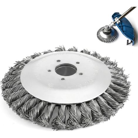 Brosse Métallique Débroussailleuse - Diamètre 150 mm - Alésage 25,4 mm - Pour Terrasse Allée Jardin - 1 Pièce (1/5)