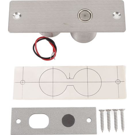 Elektrisches Fallriegelschloss, integriertes Mini-Einsteckschloss aus Edelstahl für Türsicherheits-Zutrittskontrollsystem (1/5)