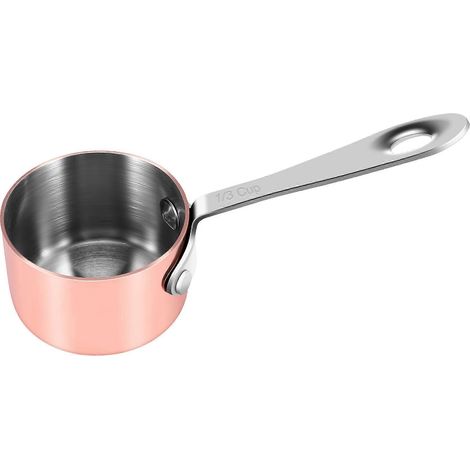 Tasse à sauce en cuivre plaqué, tasse à lait, pot spécial en cuivre 3,8 cm (1/5)