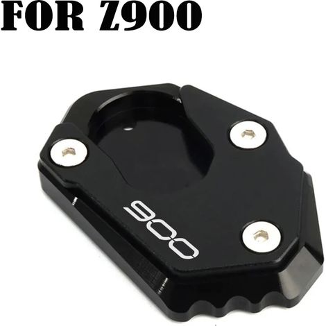 (Noir-900) Compatible pour Kawasaki Z900 Z650 Z800 Z900RS 2016-2024 Moto CNC Béquille Agrandisseur de pied Support latéral Extension Pad Z 900 rs 800 650 maxpower (1/4)