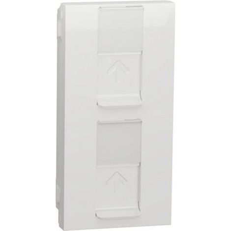 SCHNEIDER NU348218  Doppia presa RJ45 UTP polare di categoria 6