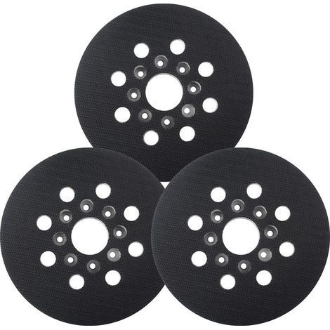 Lot de 3 patins de ponçage de rechange pour ponceuse orbitale Bosch ROS20VS, ROS20VSC, ROS20VSK, ROS20, ROS10, crochet et boucle pour Bosch RS035 et RS034 (1/5)