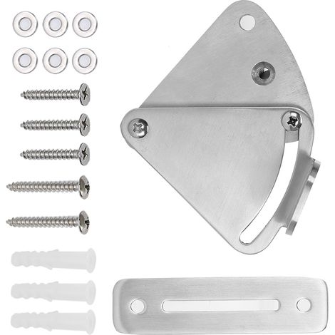 Verrous à boucle en acier inoxydable pour portes de grange, verrous de porte en acier inoxydable pour portes coulissantes et verrous de porte suspendus. (1/5)