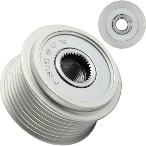 Freilaufriemenscheibe für Lichtmaschine F-587281, Generatorteil kompatibel mit Ford Ranger (TKE) 2.2 TDCi, direkter Ersatz, robuste Ausführung. (1/5)