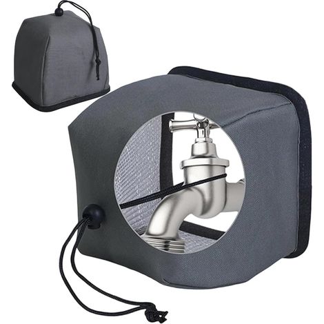 Housses de Robinet d'Hiver Protecteur Isolé Coupe Vent Robuste Housse Antigel Pour Robinet D'Arrosage Pour Vanne Et Anti Retour Intérieur Jardin Patio Ferme Garage (1/5)