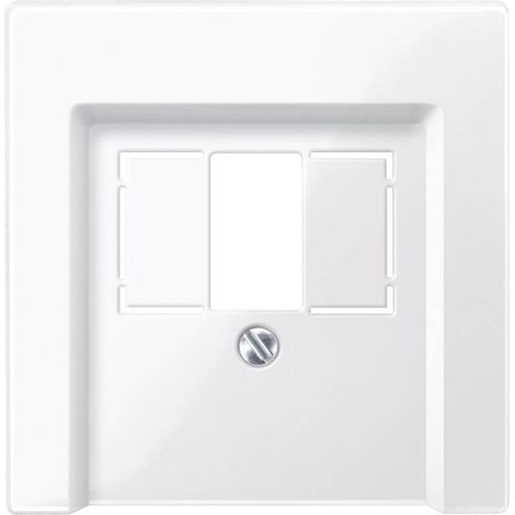Merten Placca di copertura Boccola telefonica 6F+ System M, 1-M, M-Smart, M-Plan, M-Creativ bianco polare lucido 296019