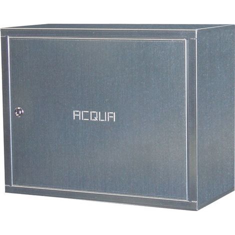 Cassetta contenitore per acqua coibentata in zinco, H40 x L50 x P24 cm - Idrhaus
