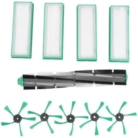LAN Accessoires, brosse ronde, filtre, brosses latérales, pièces de rechange pour aspirateur robot Vorwerk Kobold VR200 (1/5)