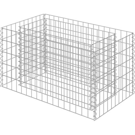 Maison Exclusive - Gabionen-Hochbeet Verzinkter Stahl 90×50×50 cm