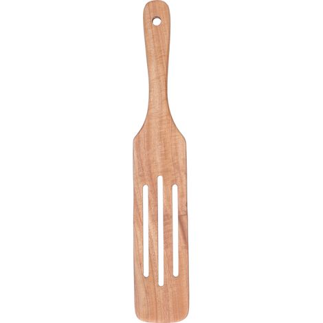 en teck spatule en bois pour steak pizza salade friture