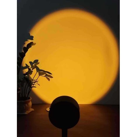 Wohnzimmer- und Schlafzimmer-Hintergrundprojektions-Atmosphärenlicht USB Sonnenuntergang Sonnenuntergang Regenbogenprojektionslicht Sonnenuntergangslicht (1/4)