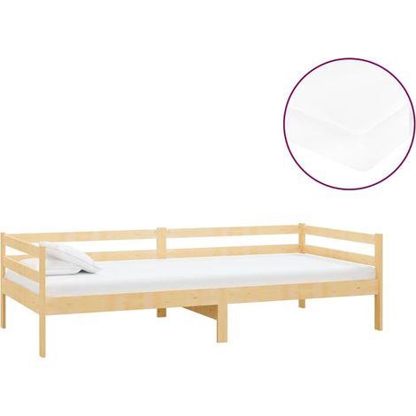 Maison Exclusive - Sofá cama con colchón madera de pino maciza 90 (1/5)