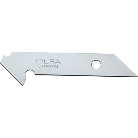 OLFA PB-450 - Pack de 5 cuchillas para plástico 8x0,55 mm plateadas