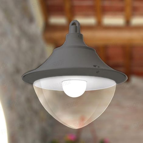 LUIGI 400 DR GRIGIO TRASP      POWER LED E27 50W 4000K                                                   - Luce NATURALE (1/2)