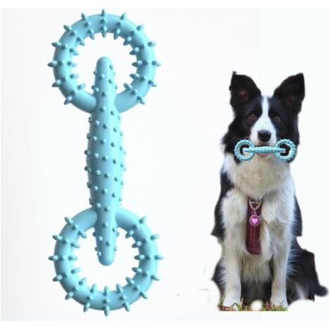 Dog Chew Ring - Dog Chew Toy, Puppy Teething Stick, Dog Chew Board (Blue) (1/2)