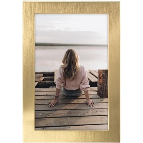 Cadre photo - Riva - 10 x 15 cm - Doré - Élégance - Chic