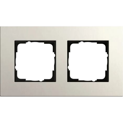 Gira Marco embellecedor 2f Gira Esprit Lin.Mpx.Gris claro [0212220], 0212 220