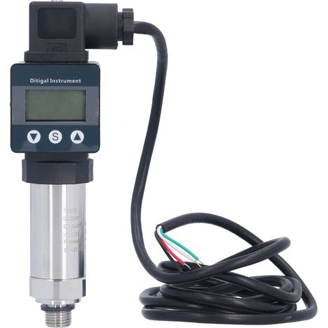 LEFOO Capteur de pression numérique 05bar LCD, affichage digital, sortie RS485, compatible eau, gaz, huile, carburant, hydraulique, raccord G1/4 T6800 (1/5)