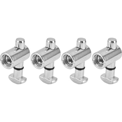 Kit de 4 connecteurs d'ancrage M2.5 en acier au carbone, norme européenne, angle de 90° (1/5)