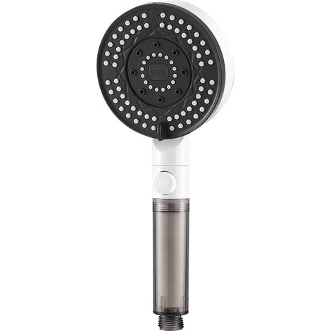 Shower Head - Handheld Shower - 6 Spray Modes - Adjustable Angle - ABS Body Stainless Steel Hose - For Bathroom Bath Shower - 1 Piece (1/5)