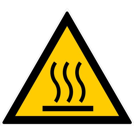Panneau Danger hautes températures - Rigide Triangle 300mm - 4030227