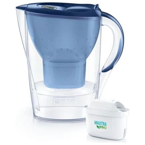 Caraffa filtrante Brita Marella blu 2 4 litri plastica (1/5)